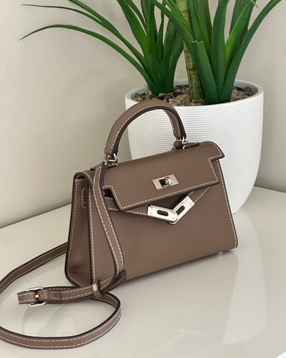 Roxy Bag - Mini - Mocha (Silver)