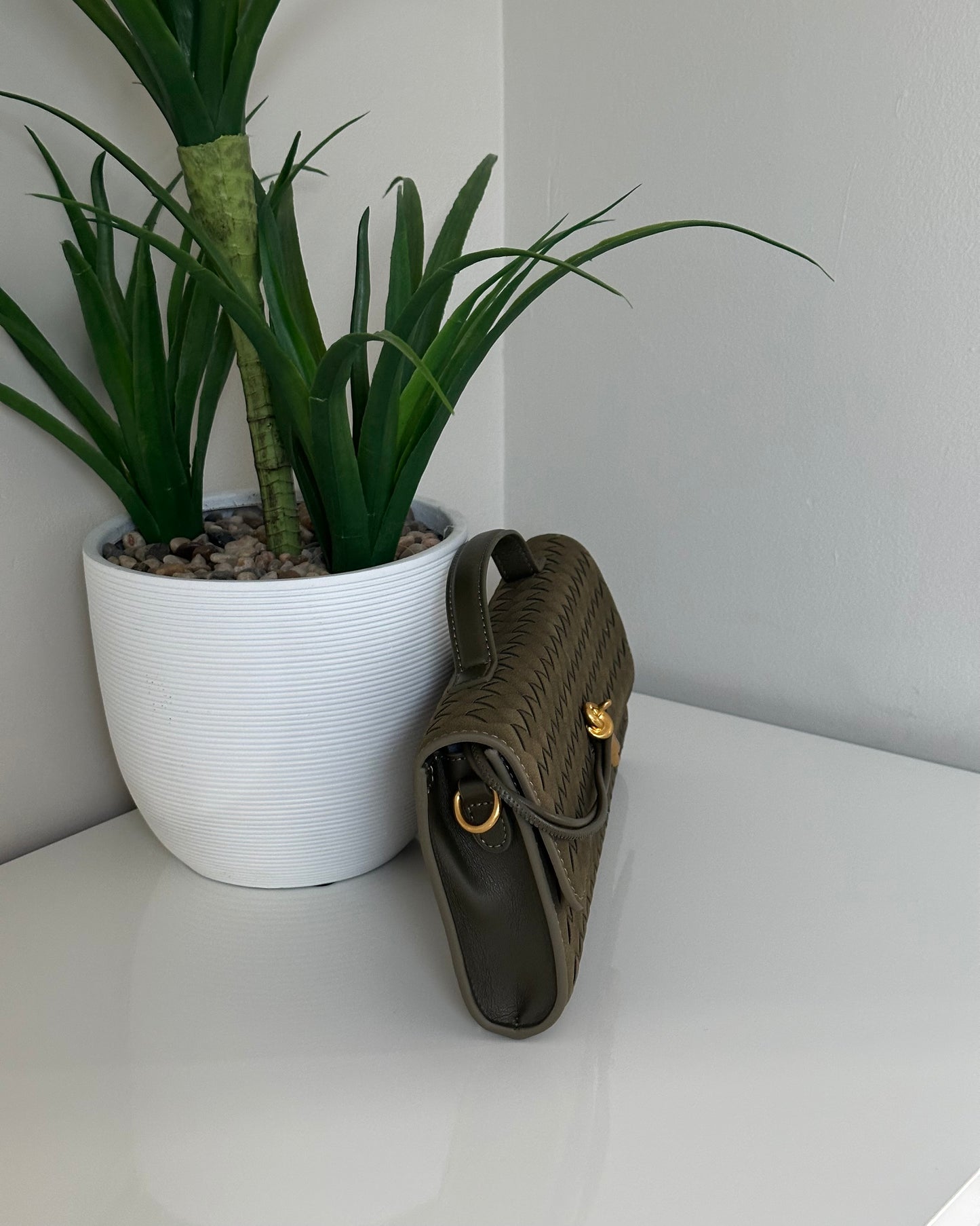 Victoria Bag - Olive (Suede)