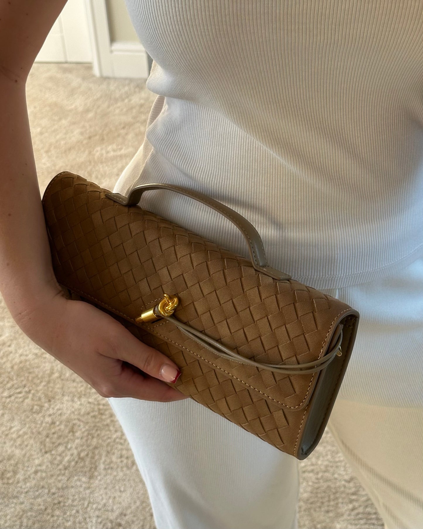 Victoria Bag - Caramel (Suede)