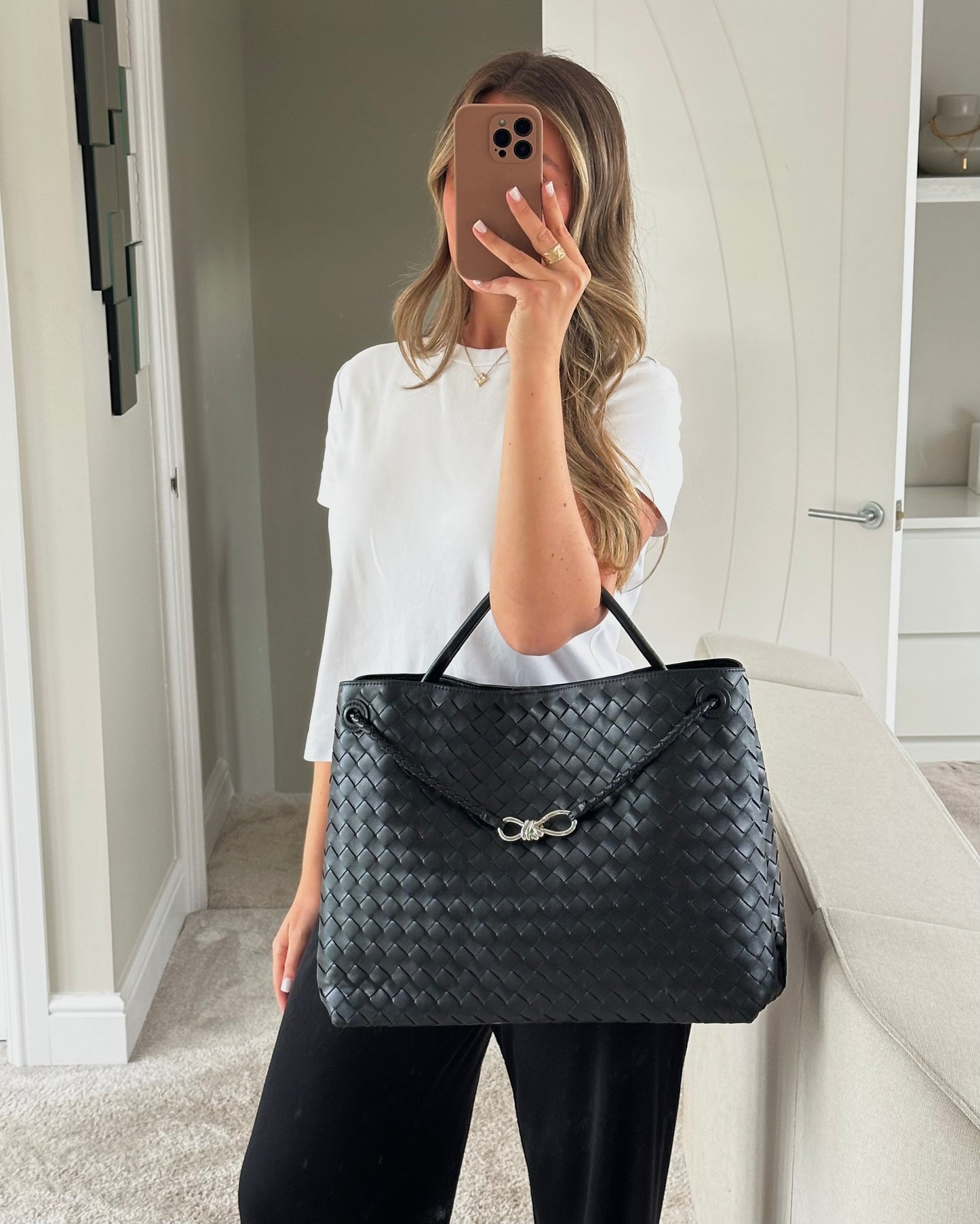 Miley Bag - Extra Maxi - Black Treacle (Silver)
