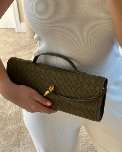 Victoria Bag - Olive (Suede)