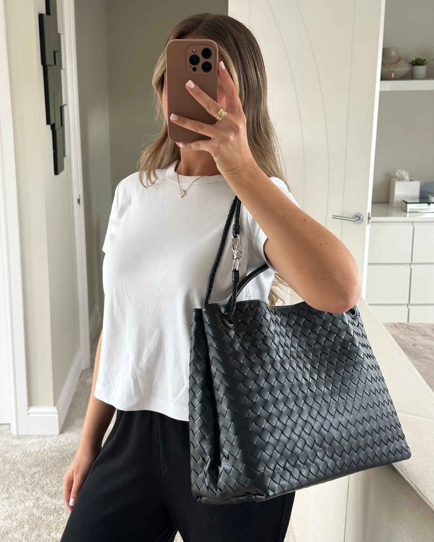 Miley Bag - Extra Maxi - Black Treacle (Silver)